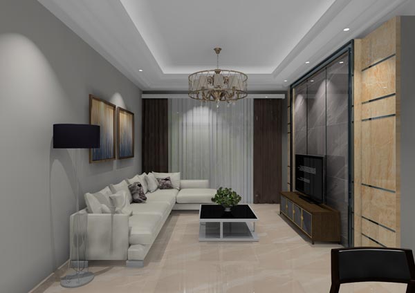 金艾陶家裝：佛山燈湖華府90㎡現(xiàn)代簡(jiǎn)約裝修效果鑒賞