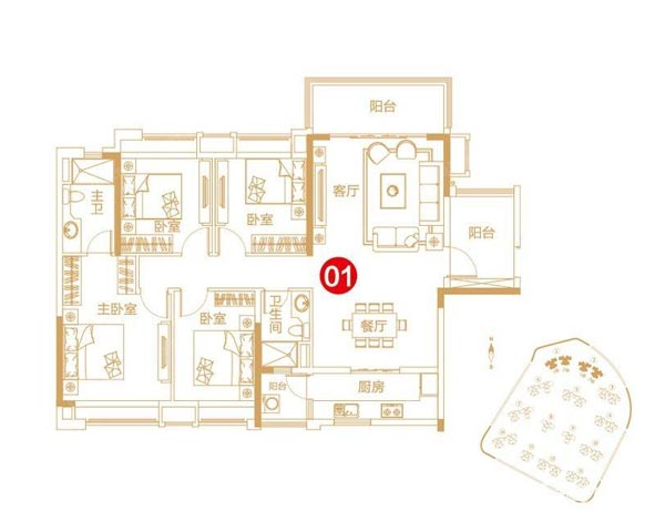 金艾陶家裝:佛山保利紫山國(guó)際135㎡歐式風(fēng)格裝修鑒賞