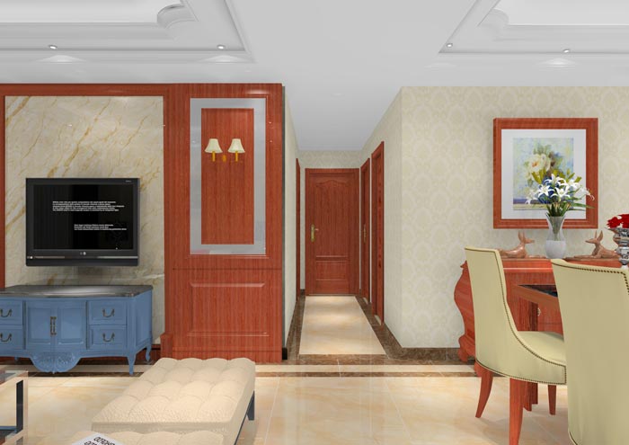 金艾陶家裝：順德碧桂園桂瀾山101㎡的新中式風格裝修鑒賞