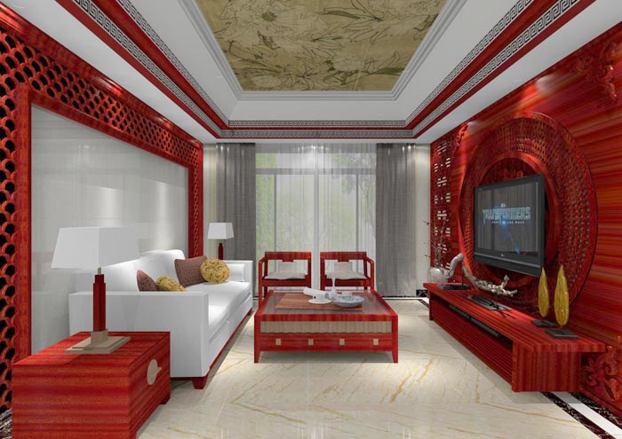 金艾陶家裝:佛山佛山容桂頤澳花園112㎡的中式風格裝修鑒賞