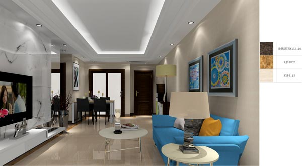 金艾陶家裝：成都時代錦繡59㎡的現代風格裝修鑒賞