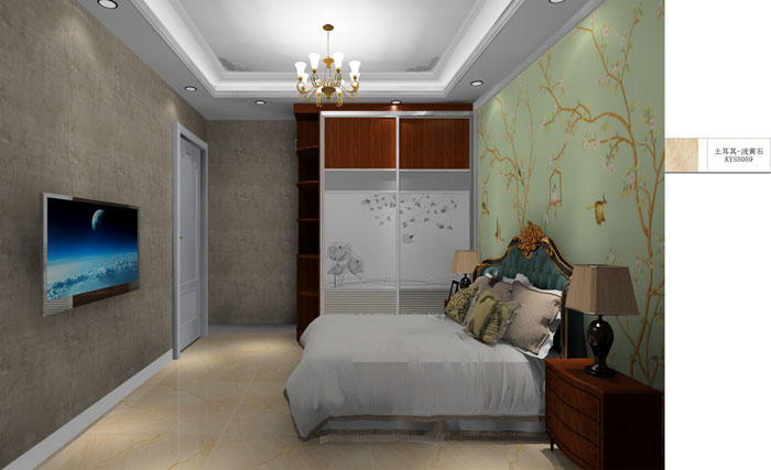 金艾陶家裝：成都時代錦繡78㎡的簡歐風格裝修鑒賞