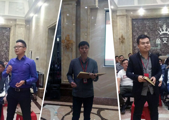 2017年11月2日晚，生命不息，學(xué)習(xí)不止金艾陶法定學(xué)習(xí)日，11月全公司人員學(xué)習(xí)會圓滿結(jié)束，一起分享《干法》，樂于工作，開心生活，即使在苦難中，只要拼命工作，就能帶來不可思議的好運(yùn)。過好每一天，就是成功之道！